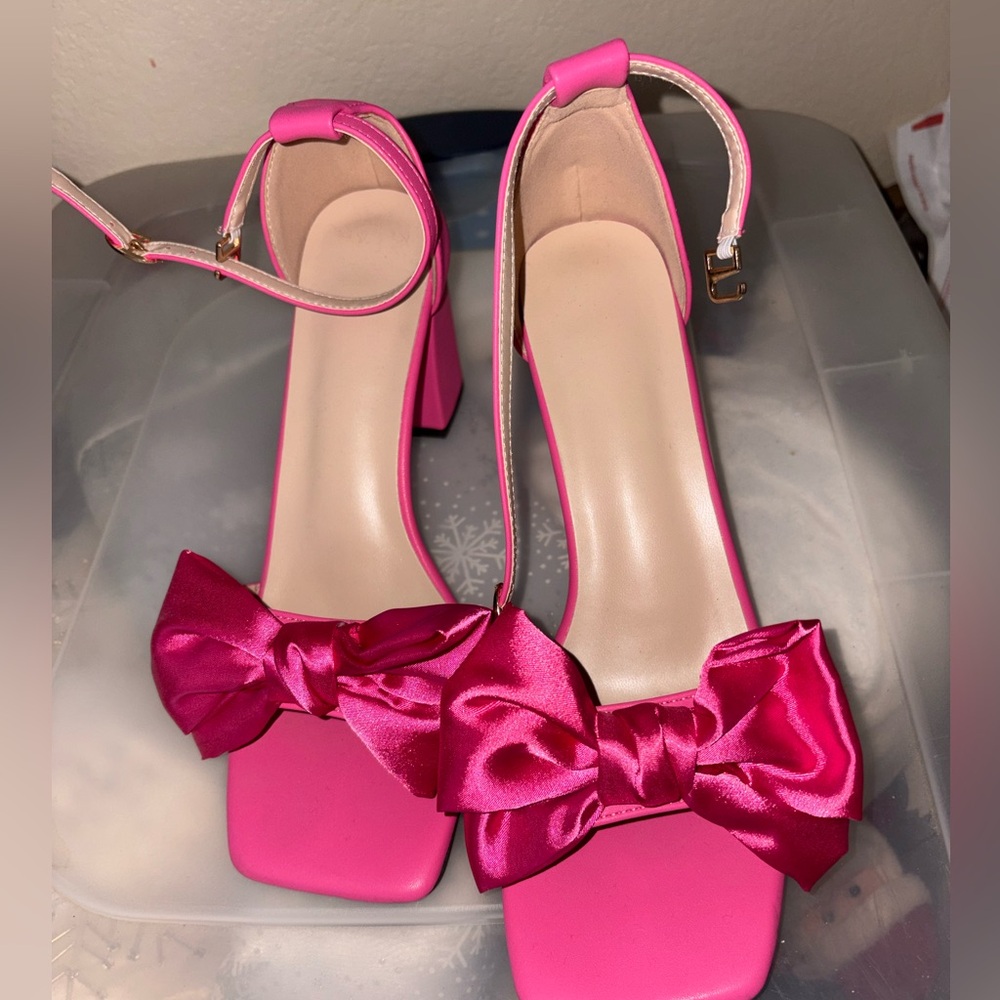 Hot pink heels
